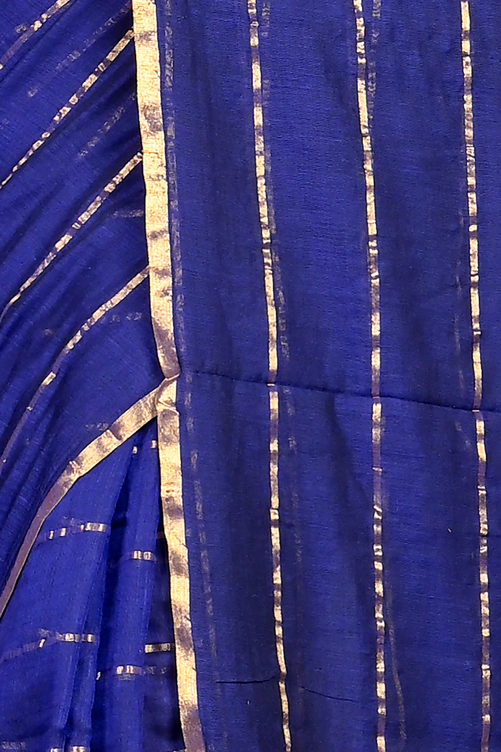 Blue Mal Cotton Pari Hand Loom Saree (316)